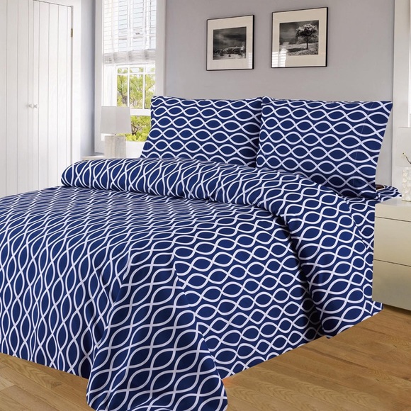 Kate & Co. Other - ✨SALE✨Queen 4pc Navy Loop Bedsheets